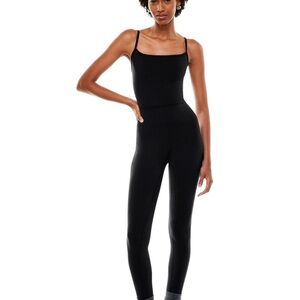 all in motion Black Slim Strappy Square-Neck Jumpsuit